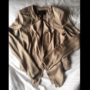 BCBG Flora Ruffle Front Jacket